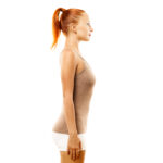 Young woman with ideal bearing