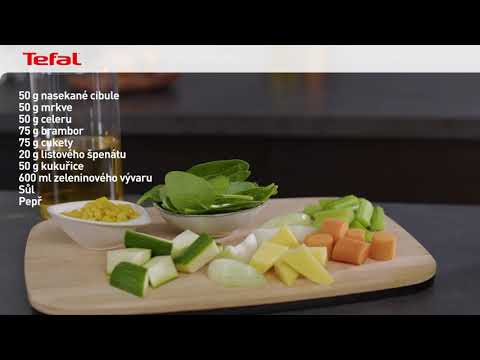 Video preview: (CZ) Stolní mixér vysokorychlostní TEFAL PERFECTMIX COOK BL83SD30 - recept na zeleninovou polévku.